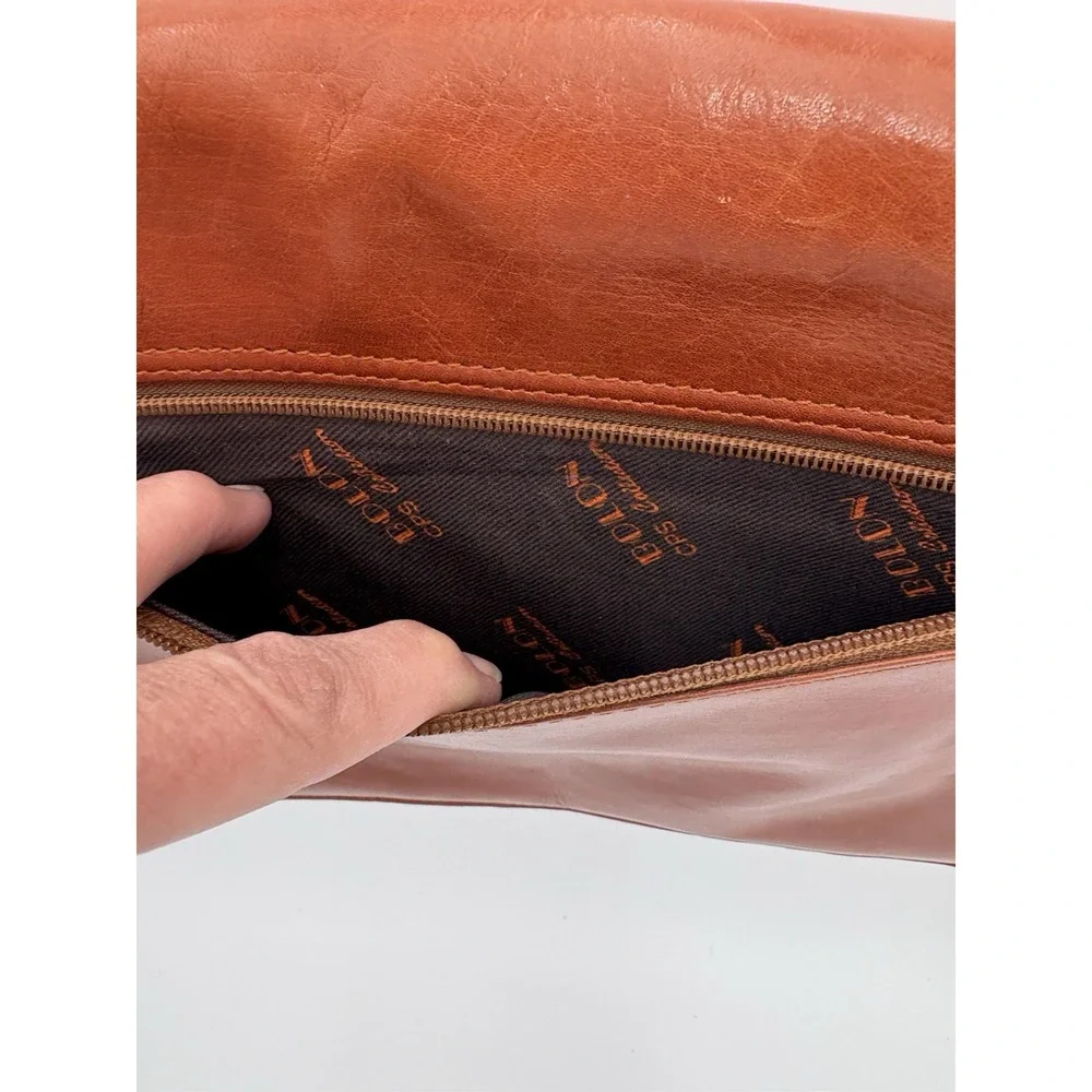 Bolon CPS‎ Collection Brown Leather Messenger Bag Crossbody Vintage